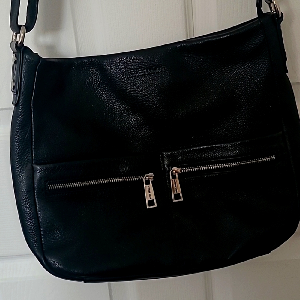 Atelier Noir leather cross body handbag